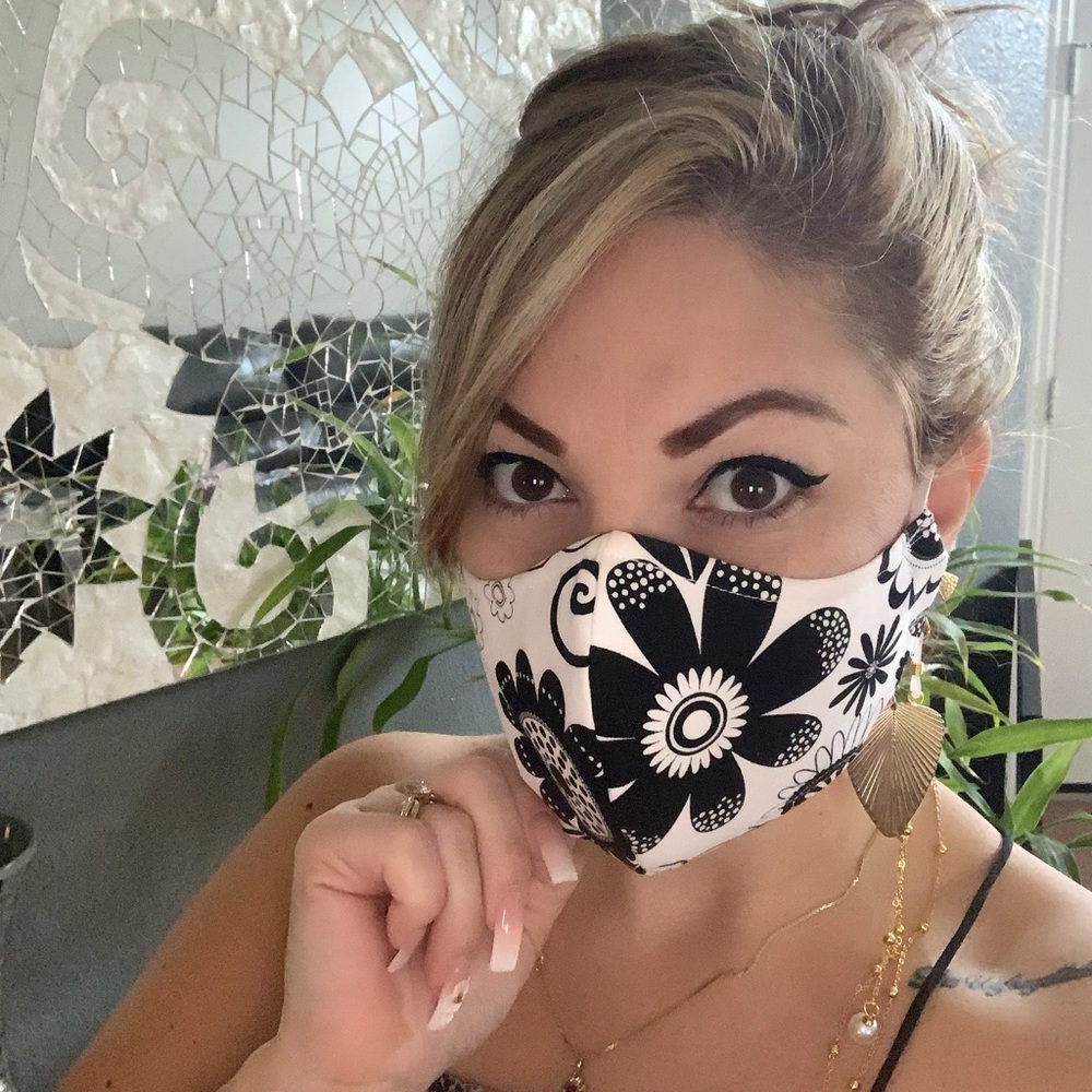 Black and white mask double filter and reversible